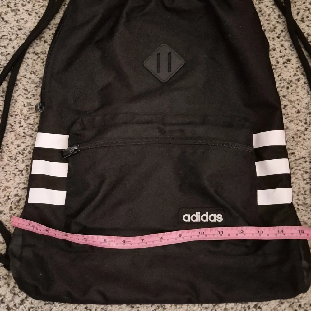 Adidas Classic 3S Sackpack Unisex Black White #RN 90288